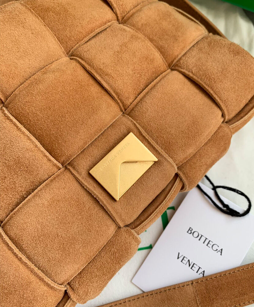 Bottega Veneta Padded Cassette Bag Leather Light Coffee